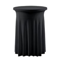 Cocktail Table Cover Spandex Stretch Round Cocktail Tablecloths with Wavy Drapes High Top Bar Table Skirts for Wedding Party Banquet Events L juoda