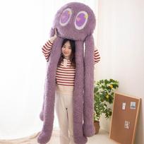 Adorable Long-Legged Octopus Plush Toy Cuddly Toy Stuffed Animals Plushies ideal for Children and Adults Sofa Home Decoration Easter Gifts 100cm gray