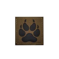 Cross-Reflective IR Dog Paw Velcro Patch - Outdoor Bag Accessory
