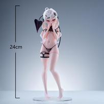 Anime ShinomiyaKanna Figure Standing Pose PVC Model Beauty Devil Girl Desktop Ornament Collection Toy Gift 24cm 24cm gray