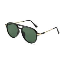 Vintage Oversized Pilot Metal Sunglasses Women 2025 Brand Designer Goggle Fashion High Quality Sun Glasses UV400 Lentes De Sol As Picture gray
