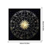 Tarot tablecloth High-end velvet Tarot divination tablecloth Gold-rimmed pentagram altar cloth Witches' tablecloths Deerskin