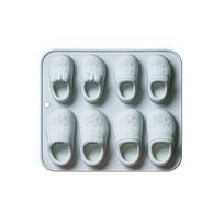 8 Cavity Hole Shoes Theme Silicone Molds Fondant Candy Chocolate Mould mėlyna