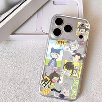 Anime K-Kamisama Kiss Phone Case For iPhone 17 16 15 14 13 12 Pro Max Plus With Magnetic Crystal Clear Case Wireless Charge iPhone17 Pro gray