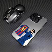 L-Leo M-Messi LIONEL Phone Case For iPhone 17, 16,15,14,13,12,11 Plus,Pro Max, Colorful Silver Funda Cover iPhone13PROMAX white