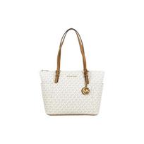 MICHAEL KORS Jet Set Item Fashion Items All-over Presbyopia Print Leather Shoulder Bag Women’s White balta
