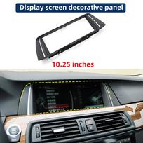 65509301374 LCD Display Screen Decorative Frame For BMW 5 Series F10 F18 2010-2017 ID4 Painted Piano Black Radio Frame black