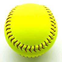 Softball Official Size Weight PVC Cover Unmarked Training Ball yellow