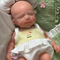 Reborn Baby Doll 8inch Full Solid Silicone Flexible Elastic Toy Super Soft Cute Small Size Squish Silicone Lifelike Reborn Bebe Doll girl doll