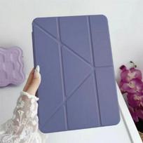 iPad 11  & Air 10.9  Compatible Tablet Case with Pen Slot, Pro 11 Acrylic Leather Cover iPad Mini 7/6 gray
