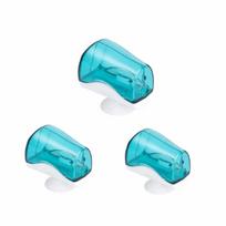 3PCS Portable Toothbrush Head Covers Dust-proof Suction Cup Protector Case Plastic Toothbrush Cover Home mėlyna