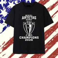 Arsenal Champion 2026 TShirt Arsenal Premier League Champions 25/26 Retro Shirt S įvairiaspalvis
