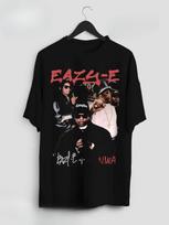 2026 Eazy E T Shirt 90s Retro Rap Hip Hop Music Graphic Tee Fan Merch Casual Streetwear Women XXL gray