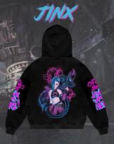 Cross-border new alliance hero Jinx hoodie Wildcard Jinx yunzed Hoodie 110