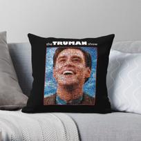 Truman Show Jim Carrey Square Pillowcase Polyester Linen Velvet Creative Zip Decorative Home Cushion Cover 45x45 50X50CM black