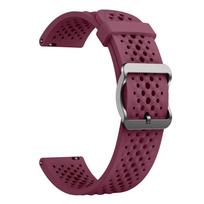 Band for Garmin Venu 4/3S/2S Forerunner 255S 265S Vivoactive 4S 18mm Silicone Band for Garmin Venu 4 41mm SPort Breathable Strap Venu 4 41mm vyno raudonos spalvos