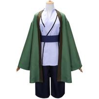 Tsunade Grandma Cosplay Costume Naruto Anime Outfit Halloween Role Play Clothing Women Kimono Top+Pants Set S žalia