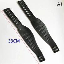 1 Pair Exercise Bike Pedal Straps Wear-Resistant Adjustable Replacement for Spin Bike Home Gym Fitness Workout Equipment A1 black