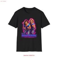 Tag Team Wrestlers The Rockers Softstyle T Shirt 80s Retro Wrestling Vintage Comfortable Unisex Graphic Versatile Soft S blue