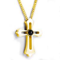 Custom Photo Projection Necklace with Photo Inside Cross Pendant Projection Photo Necklace for Men with Photo Projection 50cm&Customized Type&Commonly white