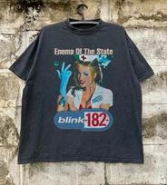 Blink 182 Enema of the State T-shirt Unisex Black Cotton T-shirt Size S-5XL XL gray