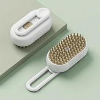 Pet Steam Hair Removal Brush, 3 in 1 Cat Steam Brush, Cat/Dog Bath Brush, Pet Cleaning Good Helper balta