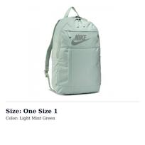 Nike Elemental Polyester Backpack Regular Unisex Light Mint Green BA5878-321 One Size 1 mėtų žalios spalvos