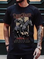 Gunslinger Shirt Dark Tower Stephen King Tee Gift for Readers Printed T-shirt Tops Unisex High XXL gray