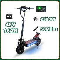 Q30 Electric Scooter for Adults, 2500W Motor, 48V 16Ah Battery, 30 MPH Max Speed, 11  Off-Road Tires, Disc Brakes, 30-50 Miles Range juoda