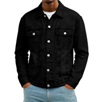 Men's Oversized Denim Jacket Casual Streetwear Outerwear L juoda