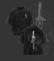 Toji Vintage Oversized Washed Tee Unisex Oversize Anime Manga Lightweight Cotton XXL