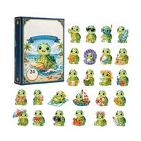 2D Acrylic Surfing Turtle 2026 -Day Countdown Advent Calendar One Size beige