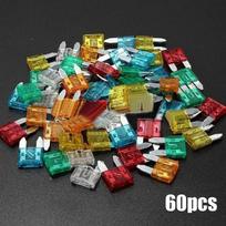 300/120/60 vnt sunkvežimio geležtės automobilio saugiklių rinkinys Saugiklio draudimo įdėklo automobilio priedas 60Pcs brown