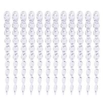 Christmas Tree Decoration Icicle Ornaments Clear Plastic Design B-S white