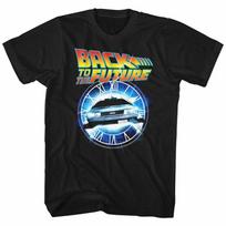 Back to the Future Out Of Time Adult T-Shirt 3XL blue