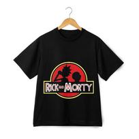 Rick and Morty Shade eGraphic T-Shirt – Retro Classic Red Logo Streetwear Tee S black
