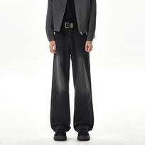 Men's Slim Micro Flare Jeans Straight Leg Slim Pants M