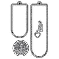 1 rinkinys Ta1g Meilės širdies sluoksniuotos štampavimo formelės Scrapbooking popieriaus kortelei gray