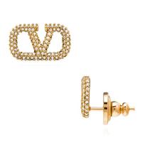 Valentino Garavani Vlogo Crystal Earrings J0f85 Ycw Mh5 7W2J0F85 YCW MH5 beige