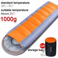 Outdoor Camping Sleeping Bag 1000g Cotton Warm Winter Sleeping Bag Waterproof Warm & Lightweight Design For Backpacking And Camp oranžinė