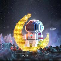 Knew Built Astronaut LED Micro Mini Building Blocks Toys Space Enthusiast Collectible Perfect Gift Idea in bag