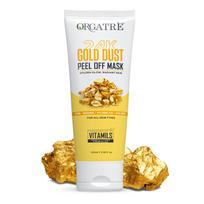 Orgatre 24k Gold Dust Peel Off Mask | Glowing Skin & hydrating, Boosts Collagen and Restoring Skin Radiance | For All Skin Types | For Men & Wome white