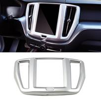 For Volvo XC60 2018-2024 Interior Center Console Navigation GPS Navigator Frame Trim ABS Decoration Interior Moulding Sticker black