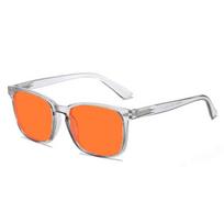 Men Women Fashion Anti Blue Light Glasses Orange/Red Lenses Classic Driving Night Vision Glasses Neutral HD Fashion Glasses
