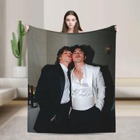 Šildomas rivalry pledas Pikniko flanelinis pledas svetainei Šiltas minkštas Pasidaryk pats kokybės lovatiesė Dovanojimo idėja 130x150cm gray