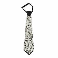 Korean Style Full Pearls Tie Choker Black Hand-beaded Long Necktie Necklace Collares Decoration Shirt Tie Men juoda