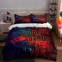 Abstract, vibrant, geometric. Bedding Duvet cover sets Duvet covers Pillowcases gifts (1 * Duvet Cover 2 * Pillowcases, without duvet insert) 135x200cm