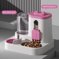 Pet Large-Capacity Feeder Integrated Automatic Water Dispenser Cat Dog Feeding Pet Supplies white