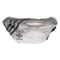 Adidas Originals Polyester Sling Bag, Fanny Pack Regular Unisex Silver Black One Size sidabras