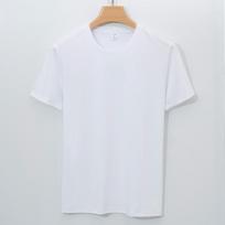 Mens Solid Crew Neck Short Sleeve 100 Cotton Casual T Shirt S balta